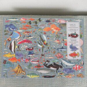 GALISON Puzzle Deepest Dive 1000 Piece Puzzle With Shaped Pieces, Complete